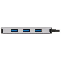 Tripp U460-003-3AGALC, USB 3.2 Gen 1 (3.1 Gen 1) Type-C, 100 W, 10,100,1000 Mbit/s, Grau, Thunderbolt 3, USB 3.2 Gen 1 (3.1 Gen 1) Type-A, Aktivität