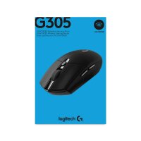 Logitech G G305, rechts, Optisch, RF Wireless + Bluetooth, 12000 DPI, 400 fps, Schwarz