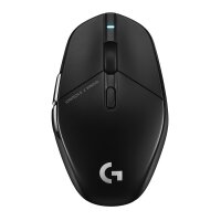 Logitech G G303 Shroud Edition, rechts, Optisch, RF Wireless + Bluetooth, 25600 DPI, 1 ms, Schwarz