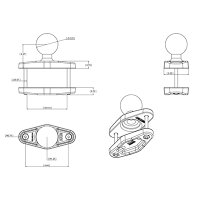 Ram Mounts RAM-D-247U-4, 653 g