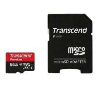 Transcend TS64GUSDU1, 64 GB, MicroSDXC, Klasse 10, MLC,...