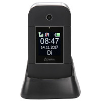 Olympia Janus, Klapphandy, Single SIM, 6,1 cm (2.4"), Bluetooth, 800 mAh, Schwarz