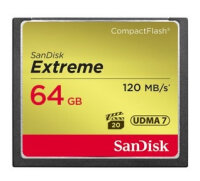 SanDisk CF Extreme 64GB, 64 GB, Kompaktflash, 120 MB/s,...