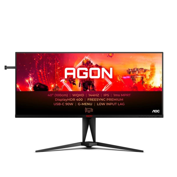 AOC AGON 5 AG405UXC, 100,3 cm (39.5"), 3440 x 1440 Pixel, Wide Quad HD, LCD, 1 ms, Schwarz