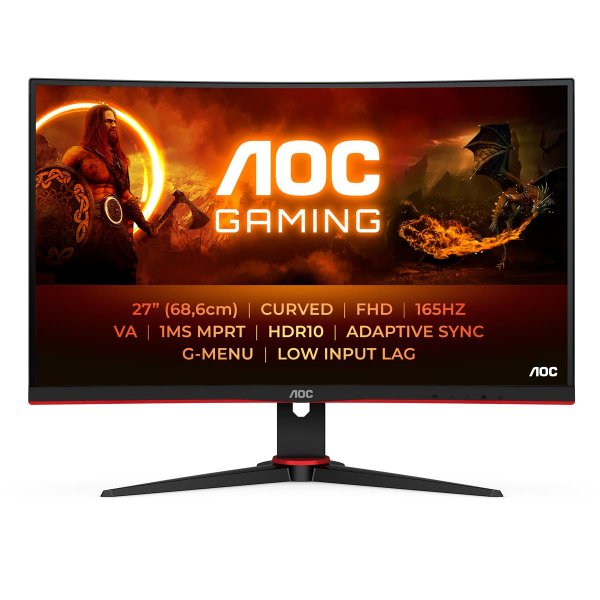 AOC G2 C27G2E/BK, 68,6 cm (27"), 1920 x 1080 Pixel, 1 ms, Schwarz, Rot