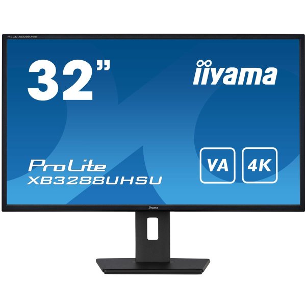 Iiyama ProLite XB3288UHSU-B5, 80 cm (31.5"), 3840 x 2160 Pixel, 4K Ultra HD, LCD, 3 ms, Schwarz