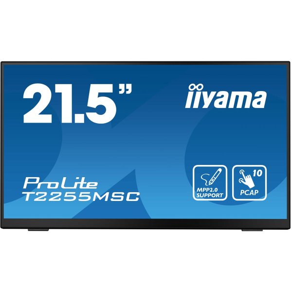 Iiyama ProLite T2255MSC-B1, 54,6 cm (21.5"), 1920 x 1080 Pixel, Full HD, LCD, 5 ms, Schwarz