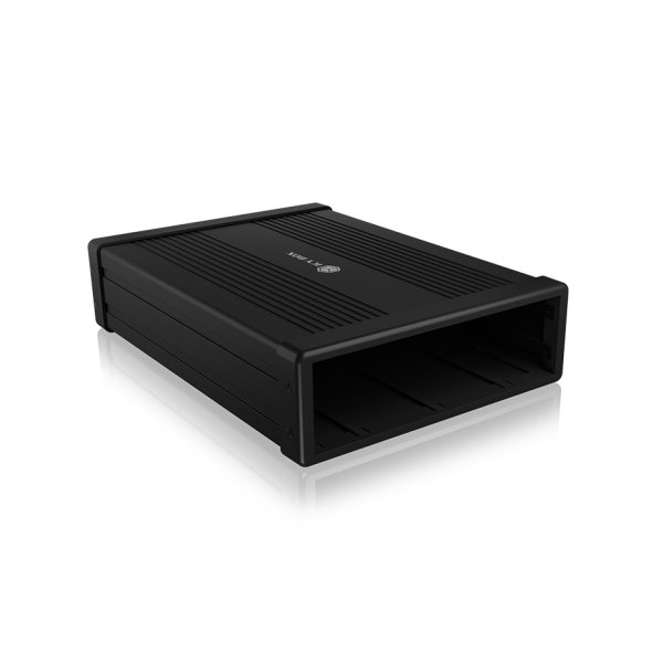 ICY BOX IB-525-U3, 13,3 cm (5.25"), SATA III, 5 Gbit/s, 3.2 Gen 1 (3.1 Gen 1), USB Typ-C, Schwarz