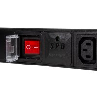 LogiLink PDU8A02, Standard, 1U, Aluminium, Schwarz, 8...