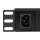 LogiLink PDU8A02, Standard, 1U, Aluminium, Schwarz, 8 AC-Ausgänge, C13-Koppler