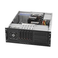 Supermicro SuperChassis 842TQC-668B, Rack, Server, Schwarz, Grau, ATX, EATX, micro ATX, 4U, Ventilatorausfall, HDD, Netzwerk, Leistung