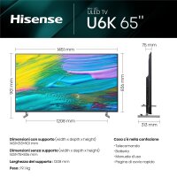 Hisense 65U6KQ, 165,1 cm (65"), 3840 x 2160 Pixel,...