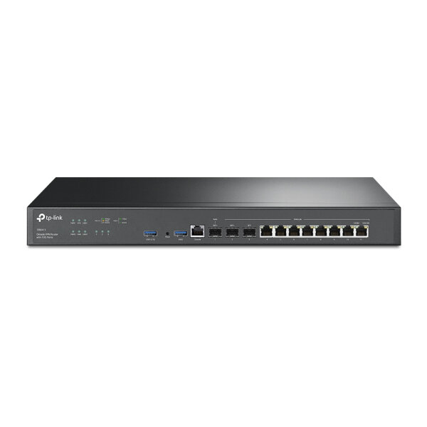 TP-LINK Omada 10 Gbit/s VPN Router, Ethernet-WAN, Gigabit Ethernet, Schwarz