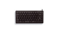 Cherry G84-4100, Mini, Kabelgebunden, USB, QWERTY, Schwarz