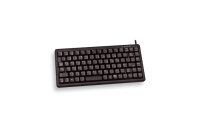 Cherry G84-4100, Mini, Kabelgebunden, USB, QWERTY, Schwarz