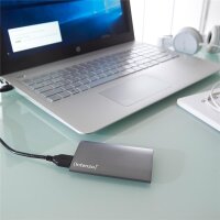 Intenso 128GB Premium, 128 GB, 1.8", USB Typ-A, 3.2 Gen 1 (3.1 Gen 1), 320 MB/s, Anthrazit