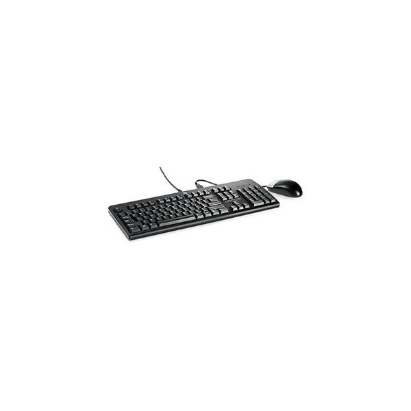 HPE USB Keyboard and Mouse, PVC Free, Intl, Volle Größe (100%), Kabelgebunden, USB, QWERTY, Schwarz, Maus enthalten