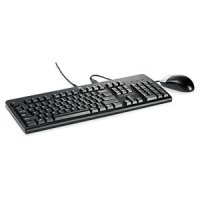 HPE USB Keyboard and Mouse, PVC Free, Intl, Volle Größe (100%), Kabelgebunden, USB, QWERTY, Schwarz, Maus enthalten