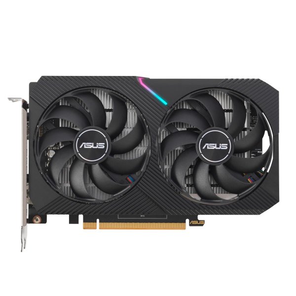 ASUS Dual -RX6400-4G, Radeon RX 6400, 4 GB, GDDR6, PCI Express x16 4.0, 2 Lüfter