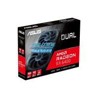 ASUS Dual -RX6400-4G, Radeon RX 6400, 4 GB, GDDR6, PCI Express x16 4.0, 2 Lüfter