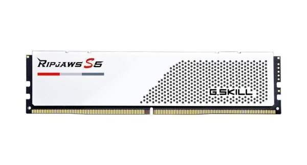 G.Skill Ripjaws F5-5200J3636D32GX2-RS5W, 64 GB, 2 x 32 GB, DDR5, 288-pin DIMM, Weiß