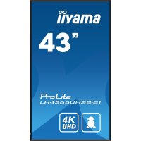 Iiyama LH4365UHSB-B1, Kiosk-Design, 108 cm (42.5"), LED, 3840 x 2160 Pixel, WLAN, 24/7