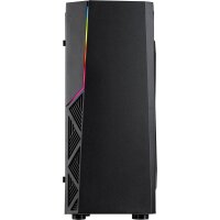 Inter-Tech B-02 RGB, Tower, PC, Schwarz, ATX, micro ATX,...