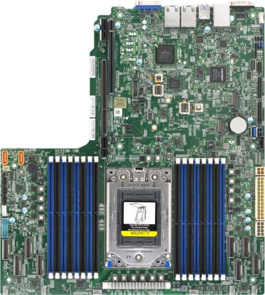 Supermicro MBD-H12SSW-INR, AMD, Socket SP3, AMD EPYC, Socket SP3, DDR4-SDRAM, 4000 GB