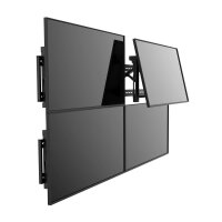 StarTech.com Video Wandhalterung für 45 - 70 Zoll Displays - Diebstahlsicherung - Stahl, 70 kg, 114,3 cm (45"), 177,8 cm (70"), 200 x 200 mm, 600 x 400 mm, -5 - 3°