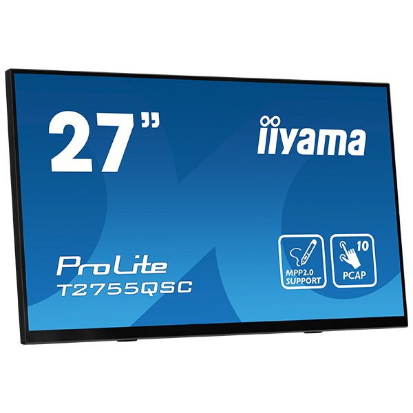 Iiyama ProLite T2755QSC-B1, 68,6 cm (27"), 2560 x 1440 Pixel, Full HD, LCD, 5 ms, Schwarz