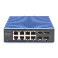 DIGITUS Industrieller 8+4 -Port Gigabit  Ethernet PoE Switch