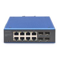 DIGITUS Industrieller 8 + 4-Port Gigabit  Ethernet Switch