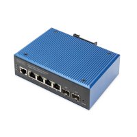 DIGITUS Industrial 4+2-Port L2 managed Gigabit Ethernet...