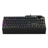 ASUS TUF GAMING K1, Volle Größe (100%), Kabelgebunden, USB, Membran Key Switch, Schwarz