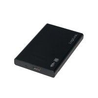 LogiLink UA0275, HDD / SSD-Gehäuse, 2.5 Zoll, SATA, Serial ATA II, Serial ATA III, 5 Gbit/s, USB Anschluss, Schwarz