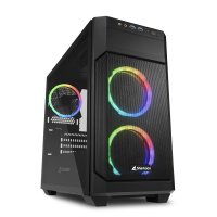 Sharkoon V1000 RGB, Micro Tower, PC, Schwarz, micro ATX,...