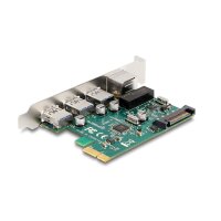 Delock 90105, PCIe, RJ-45, USB 3.2 Gen 1 (3.1 Gen 1),...