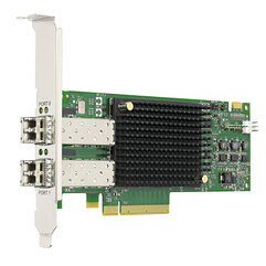 Emulex Broadcom LPE31002-M6, Eingebaut, Kabelgebunden, PCI Express, Faser, 1600 Mbit/s, Schwarz, Grün, Grau