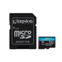 Kingston 512GB microSDXC Canvas Go Plus 170R A2 U3 V30...