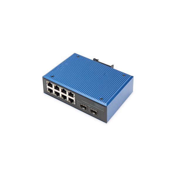 DIGITUS Industrial 8+2-Port Fast Ethernet Switch