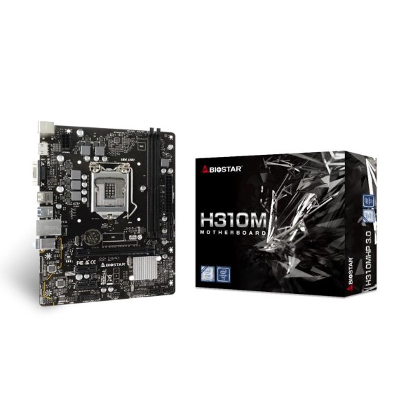 Biostar H310MHP 3.0, Intel, LGA 1151 (Socket H4), Intel® Celeron®, Intel® Core™ i3, Intel® Core™ i5, Intel® Core™ i7, Intel® Core™ i9, Intel® Pentium®, LGA 1151 (Socket H4), 32 GB, DDR4-SDRAM