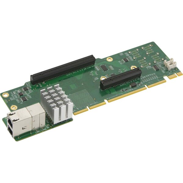 Supermicro AOC-2UR8N4-I2XT, Eingebaut, Kabelgebunden, PCI Express, Ethernet, 10000 Mbit/s, Grün