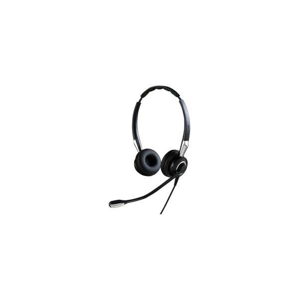 Jabra Biz 2400 II QD Duo NC, Kabelgebunden, Büro/Callcenter, 77 g, Kopfhörer, Schwarz, Silber