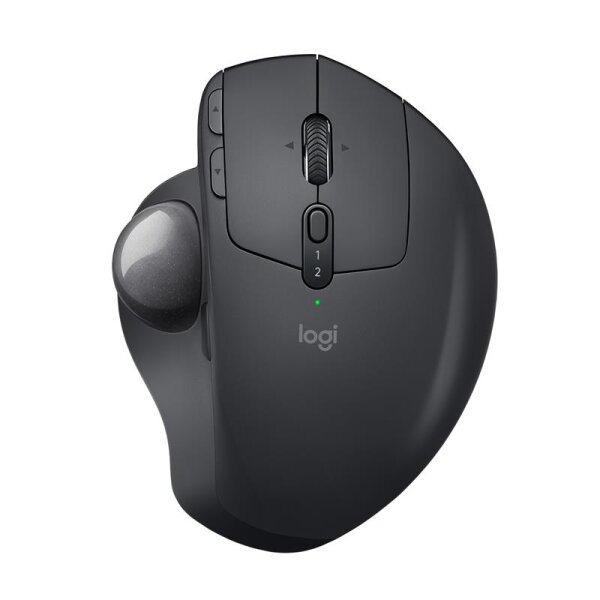 Logitech MX Ergo, rechts, Trackball, RF Wireless + Bluetooth, 440 DPI, Graphit