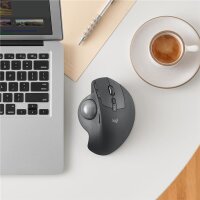 Logitech MX Ergo, rechts, Trackball, RF Wireless + Bluetooth, 440 DPI, Graphit