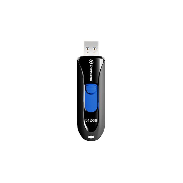 Transcend JetFlash 790, 512 GB, USB Typ-A, 3.2 Gen 1 (3.1 Gen 1), Dia, 18 g, Schwarz