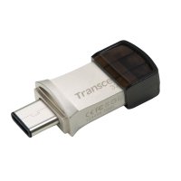 Transcend JetFlash 890 32GB, 32 GB, USB Type-A / USB Type-C, 3.2 Gen 1 (3.1 Gen 1), Kappe, 3 g, Schwarz, Silber