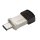 Transcend JetFlash 890 32GB, 32 GB, USB Type-A / USB Type-C, 3.2 Gen 1 (3.1 Gen 1), Kappe, 3 g, Schwarz, Silber