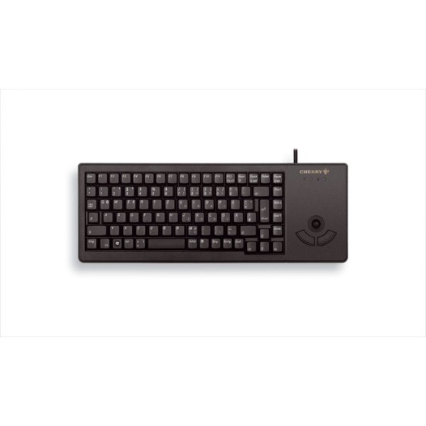 Cherry XS Trackball, Volle Größe (100%), Kabelgebunden, USB, QWERTY, Schwarz