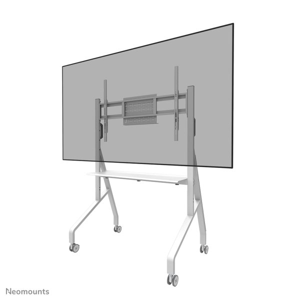 Neomounts Bodenständer, Multimedia-Trolley, Weiß, Stahl, Flachbildschirm, 76 kg, 10 kg